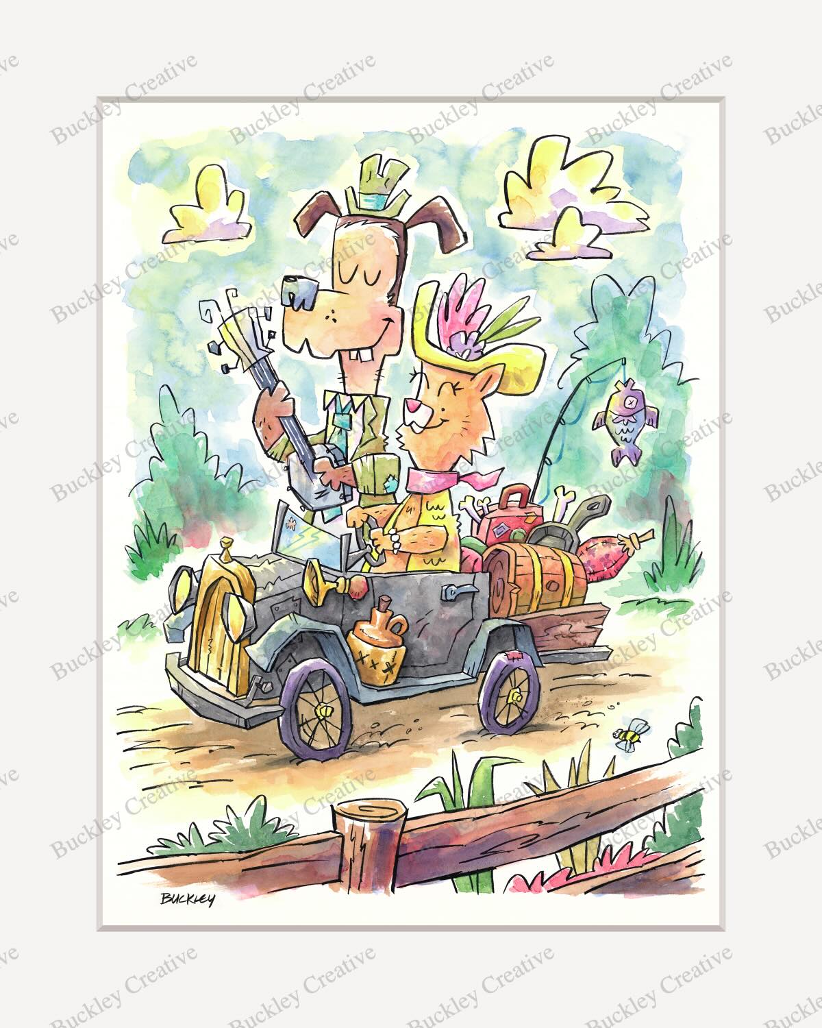 On the Road 16x20 print