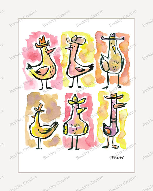 Birds On Holiday 16x20 print