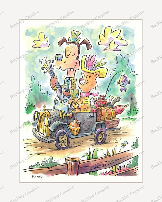 On the Road 16x20 print